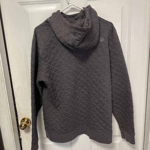 Marmot Charcoal Quilted Womens  Hoodie - Picture 4 of 4